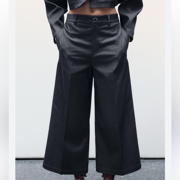 Zara NWT high waist culottes 8878/527 - Picture 4 of 7